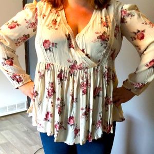 Floral blouse 2x